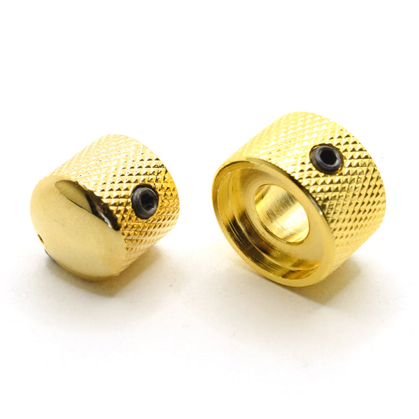 Gold Stacked Dual Control Knob Concentric Set with set screw