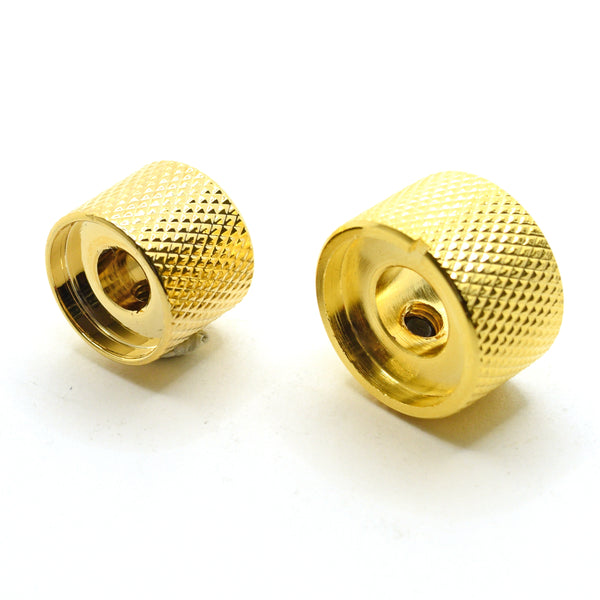 Gold Stacked Dual Control Knob Concentric Set with set screw