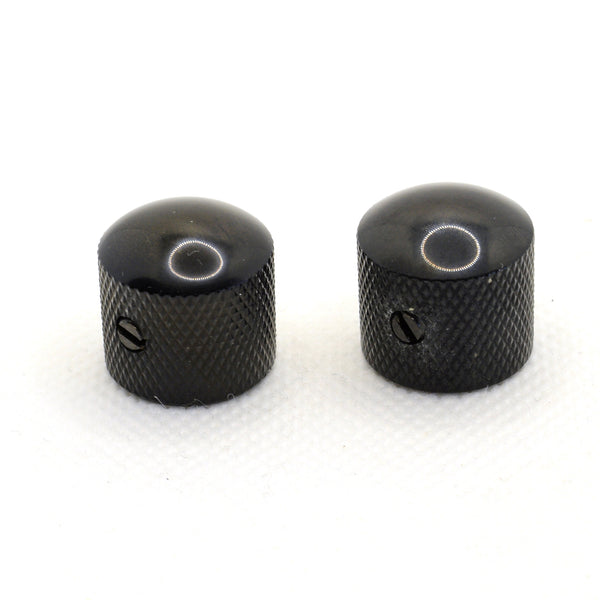 The Pomona Black Dome Knob Set of 2