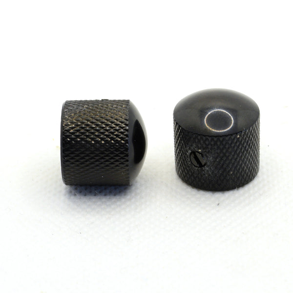 The Pomona Black Dome Knob Set of 2