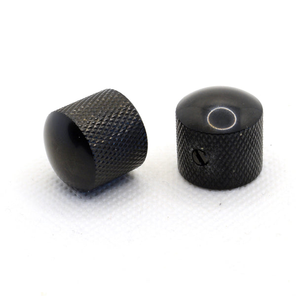 The Pomona Black Dome Knob Set of 2