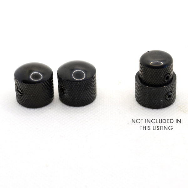 The Pomona Black Dome Knob Set of 2