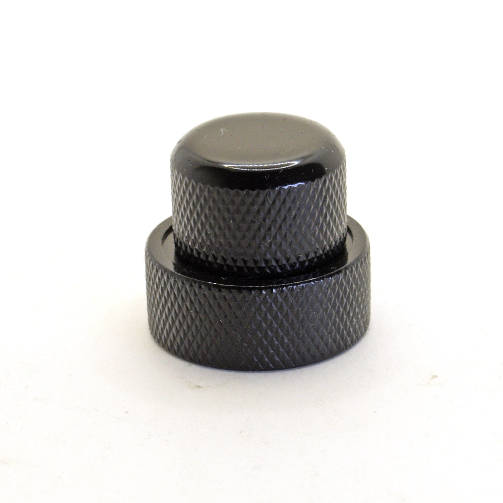 Dualee Large Black Stacked Dual Control Knob Concentric Set with set s ...