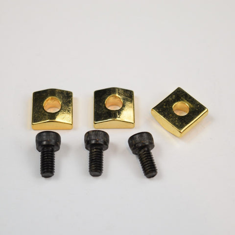 Gold Locking Nut Tabs and Screws Kit Floyd Rose Licensed