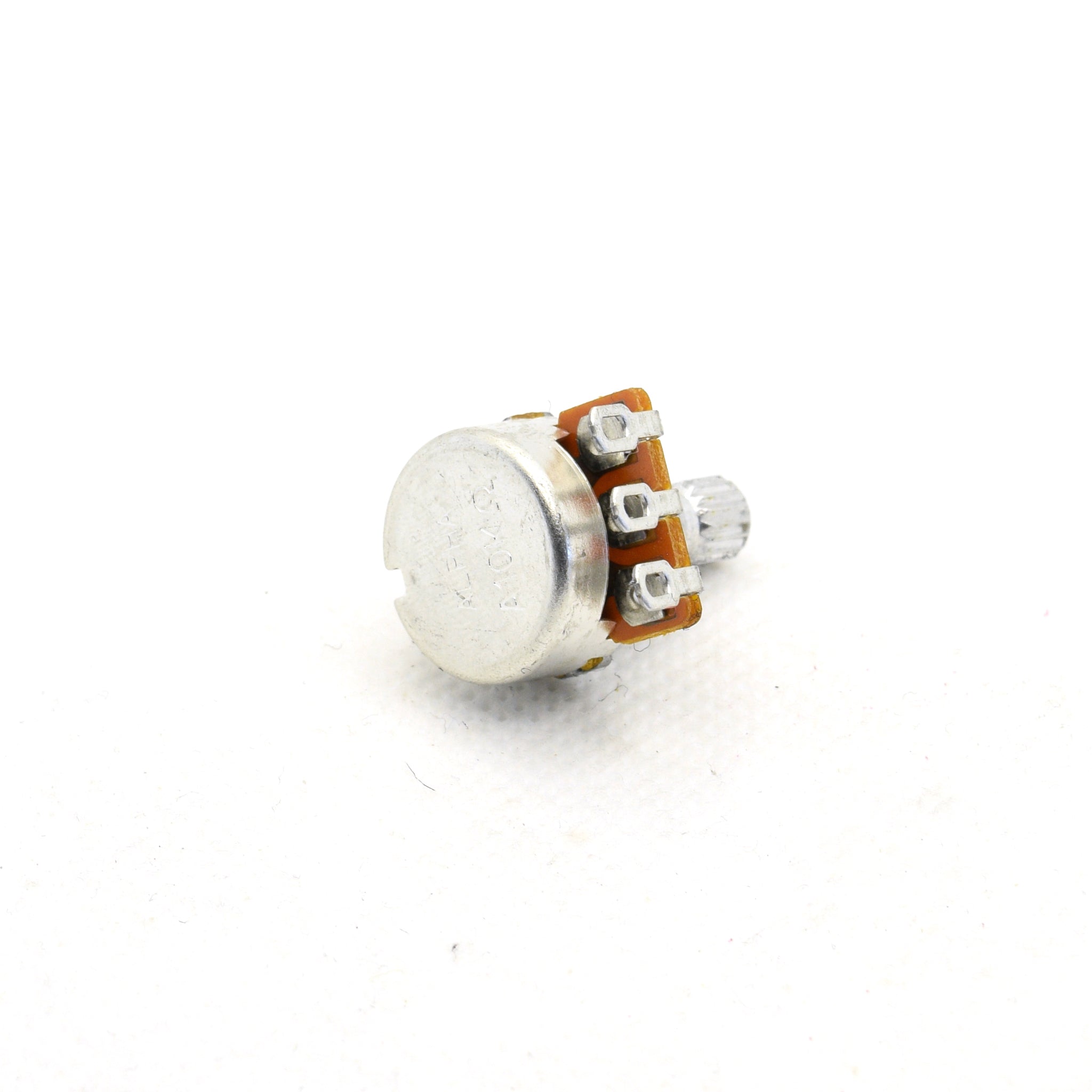 Alpha A10K Mini Potentiometer – 1/4 Inch Shaft – Audio Taper – Made In Korea