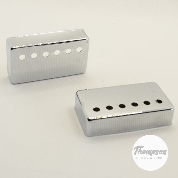 Set of 2 50mm Humbucker Pickup Covers in Chrome