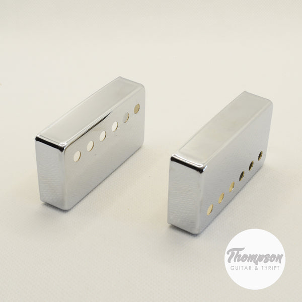 Set of 2 50mm Humbucker Pickup Covers in Chrome