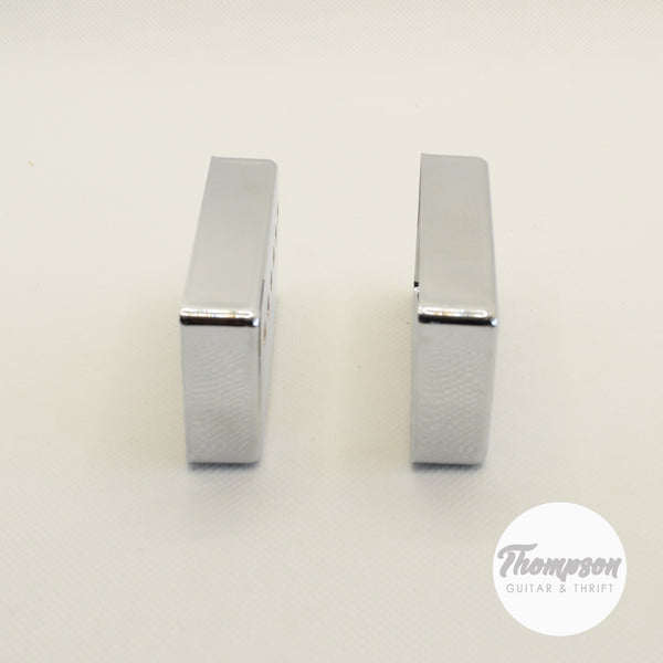 Set of 2 50mm Humbucker Pickup Covers in Chrome