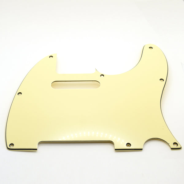 TG&T Ivory Cream 8-hole 3-ply Telecaster Pickguard