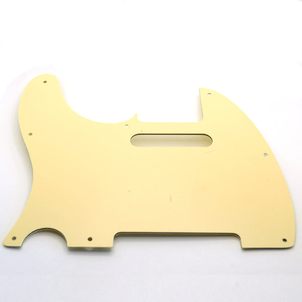 TG&T Ivory Cream 8-hole 3-ply Telecaster Pickguard