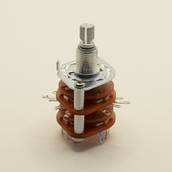 5 Way Rotary Switch Split Shaft Double Deck