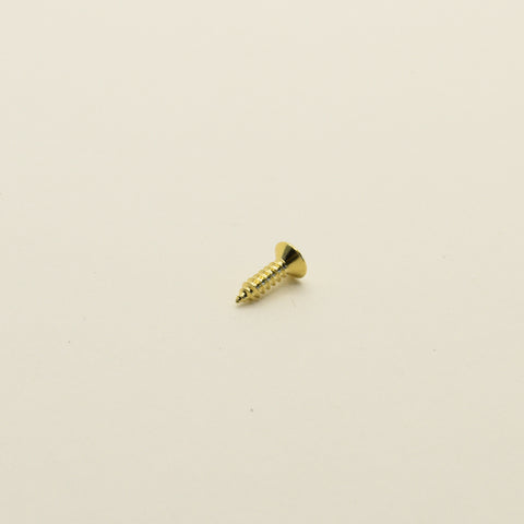 Gold Steel Pickguard Screws 2.5mm x 10mm