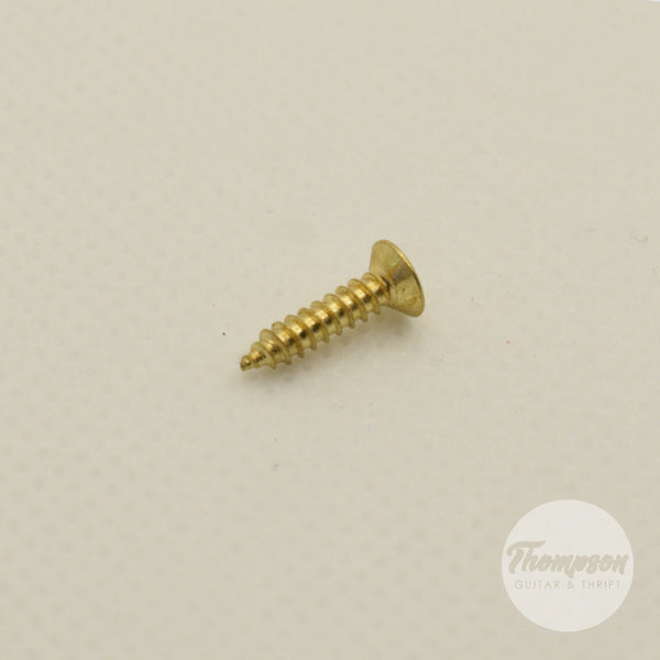 Gold Steel Pickguard Screws 2.5mm x 12mm