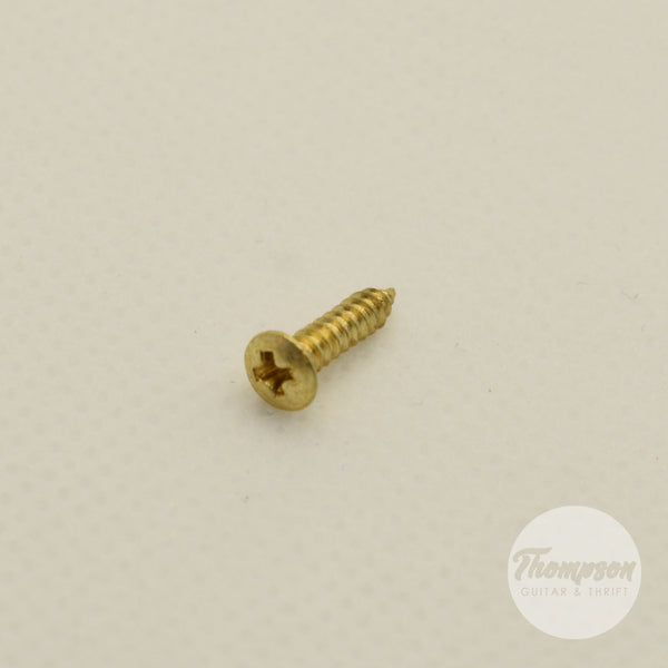 Gold Steel Pickguard Screws 2.5mm x 12mm