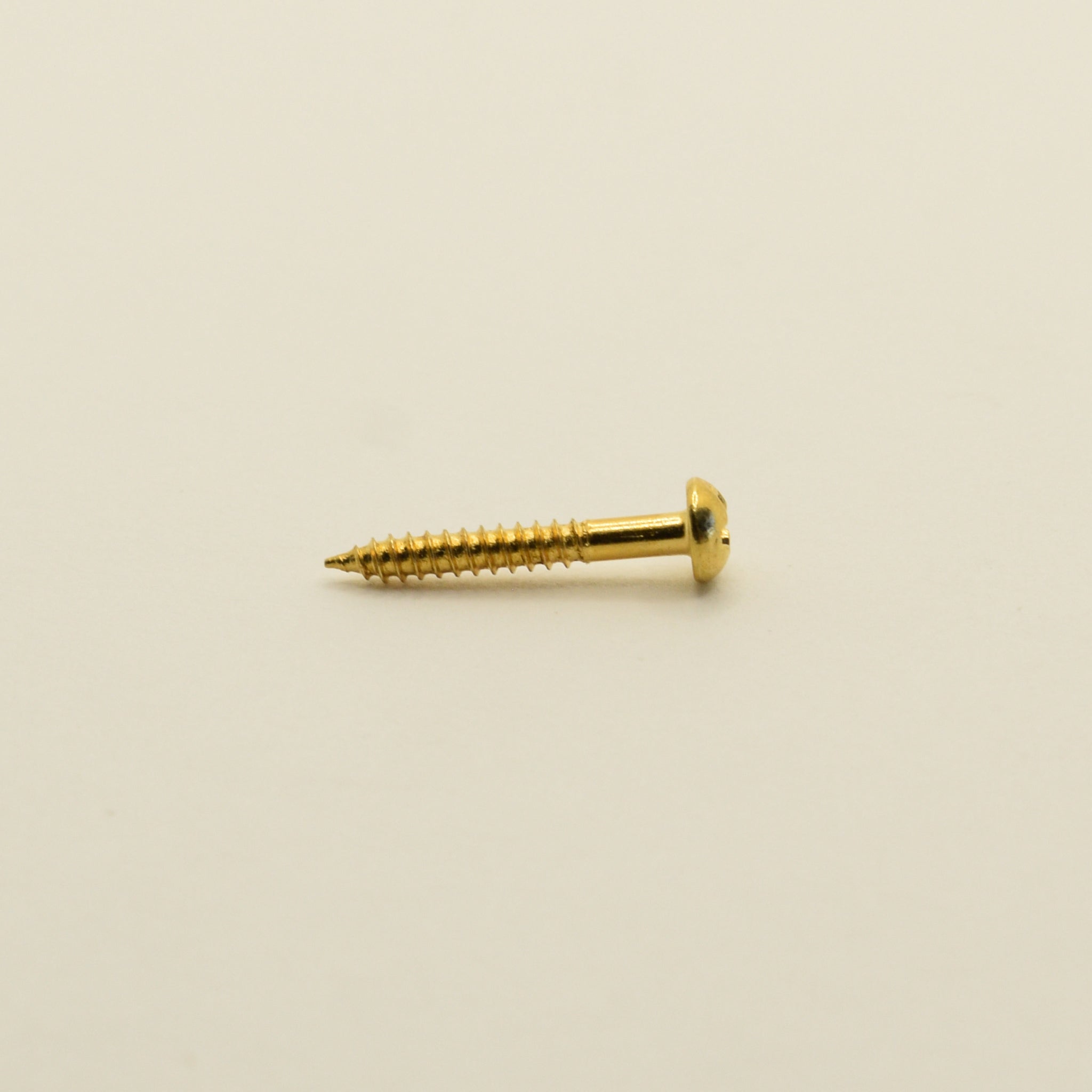 Gold Steel Control Plate and Dog Ear P90 Screws 2.5mm x 19.5mm