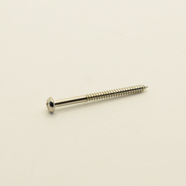 Chrome Steel Bass Pickup Mounting Screws 2.5mm x 37.5mm