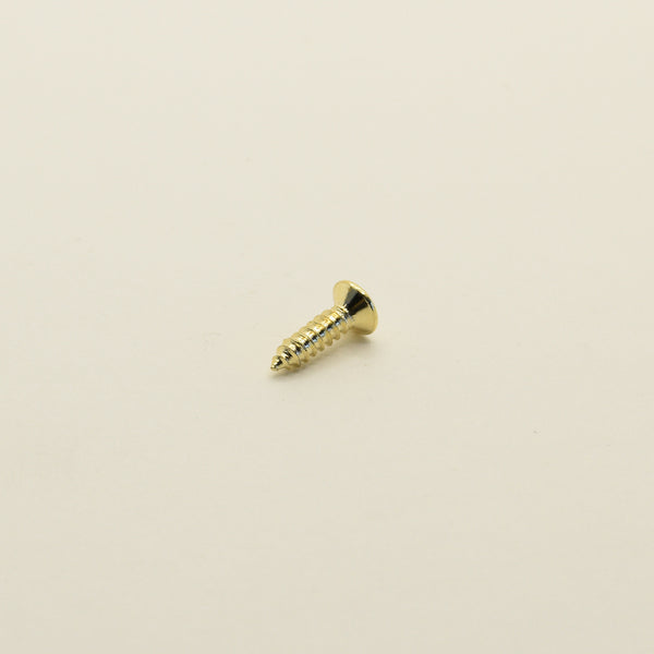 Gold Steel Pickguard and Control Plate Screws 3mm x 12mm