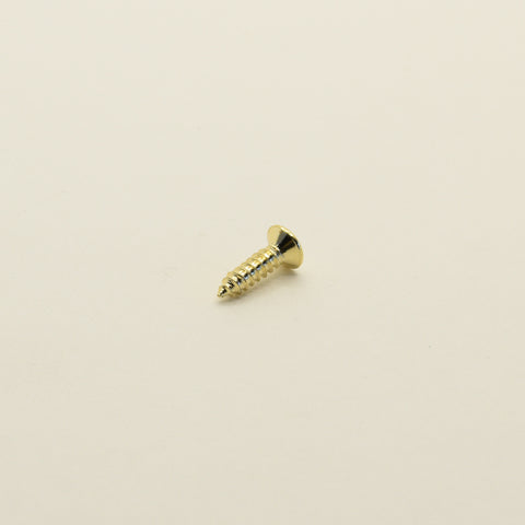 Gold Steel Pickguard and Control Plate Screws 3mm x 12mm