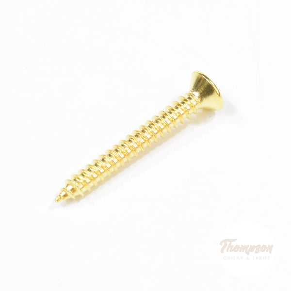 Gold Steel Bridge and Strap Pin Screws 3mm x 25mm