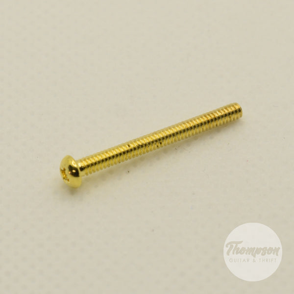 Gold Steel Humbucker Pickup Mounting Screws 2.3mm x 26mm