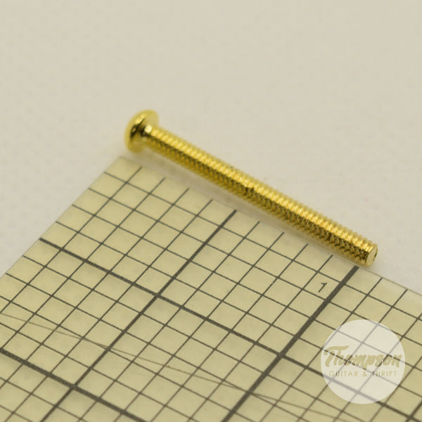 Gold Steel Humbucker Pickup Mounting Screws 2.3mm x 26mm
