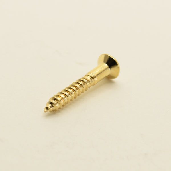 Gold Steel Tele Bridge Screws 3.5mm x 25mm