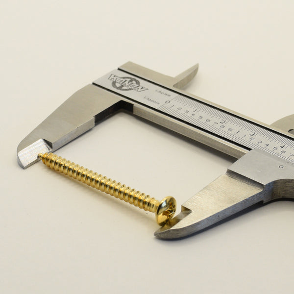Gold Steel Neck Mounting Screws 4.2mm x 45mm