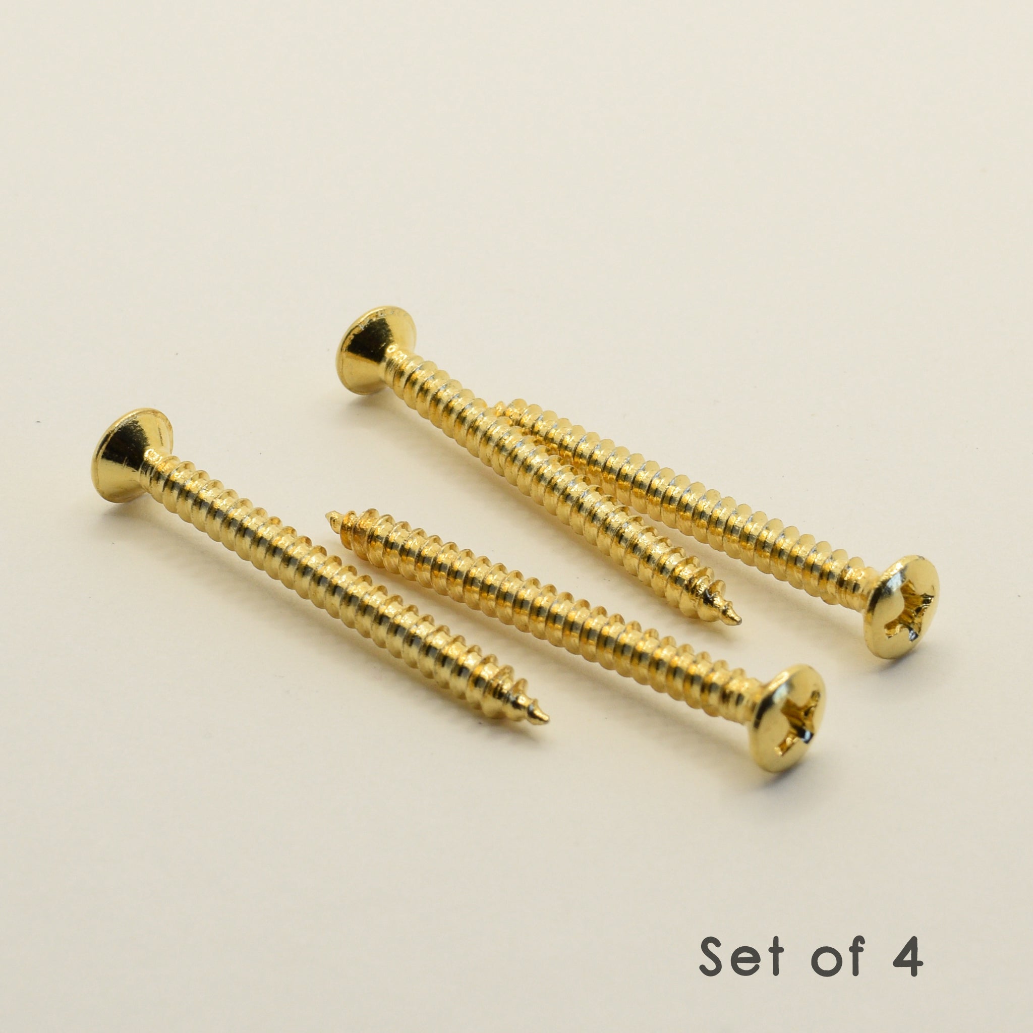 Gold Steel Neck Mounting Screws 4.2mm x 45mm