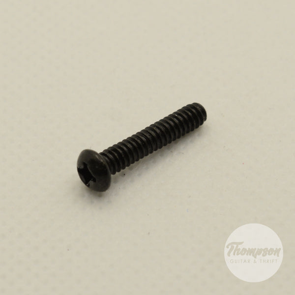 Black Steel Switch/Pickup Screws 6mm x 18mm