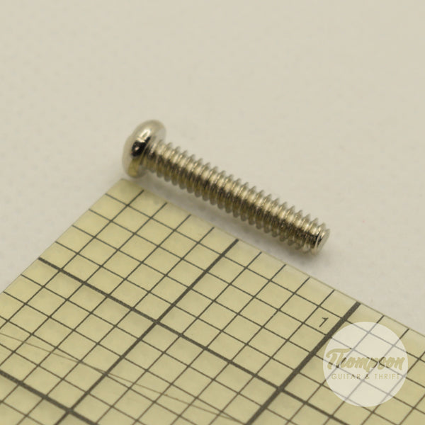 Chrome Steel Switch/Pickup Screws 6mm x 18mm