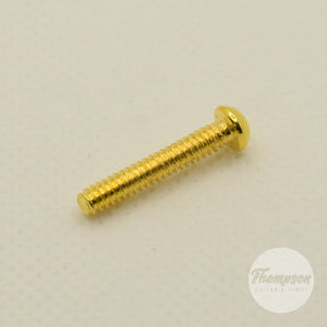 Gold Steel Switch/Pickup Screws 6mm x 18mm