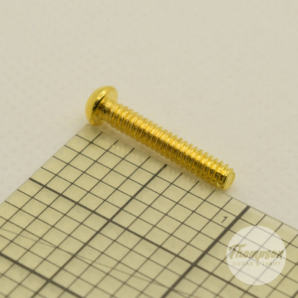 Gold Steel Switch/Pickup Screws 6mm x 18mm