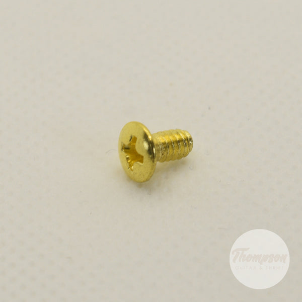 Gold Steel Switch Screws 3.5mm x 5mm