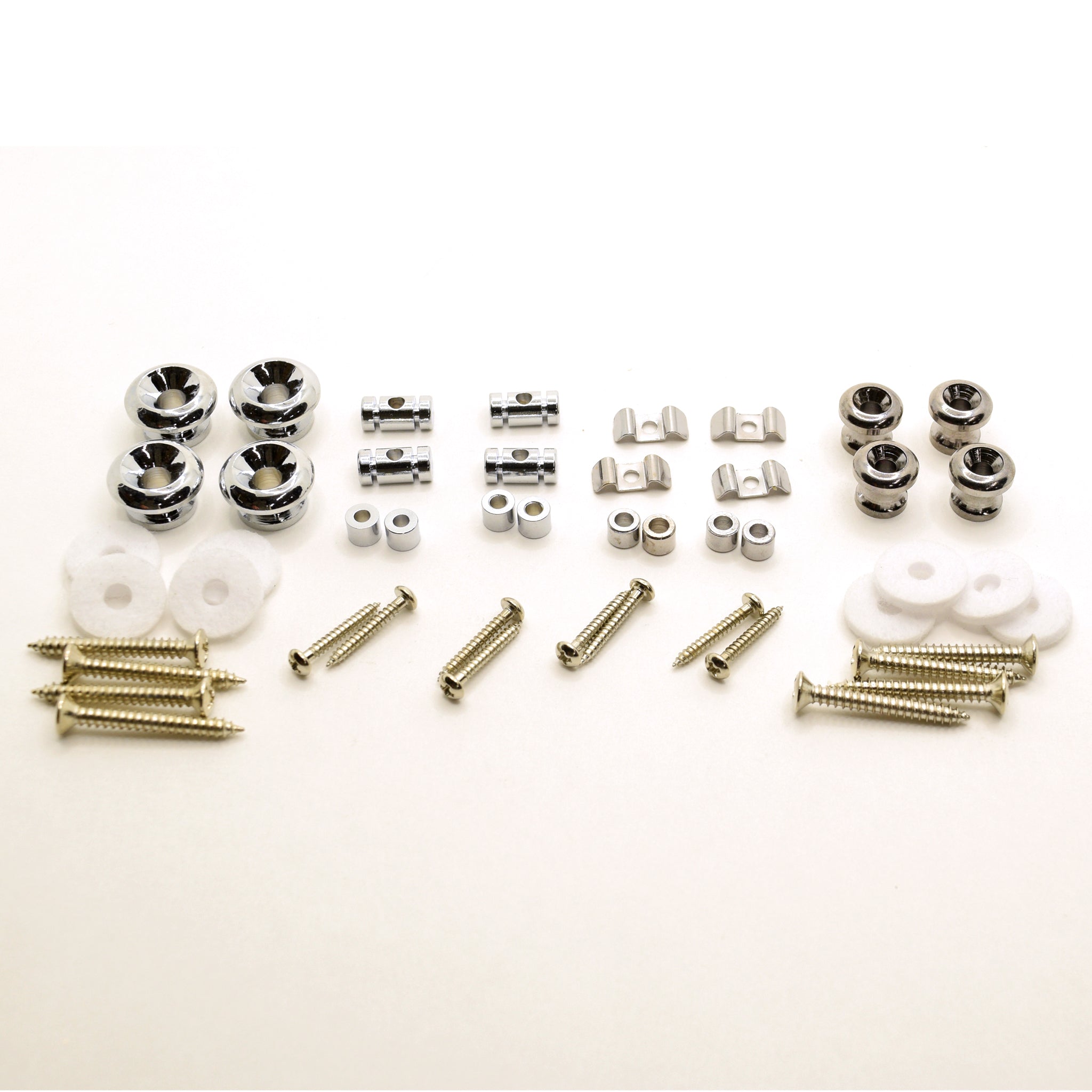 Chrome String Trees and Strap Buttons Assorted Kit