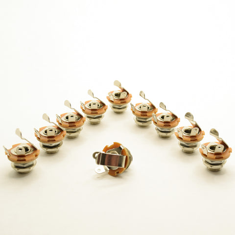 Snapjack 1/4" Short Mono Audio Jacks Set of 10