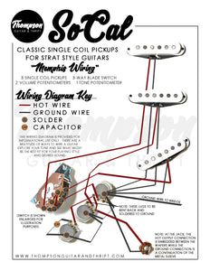 Memphis Wiring with SoCal Single Coil Pickups