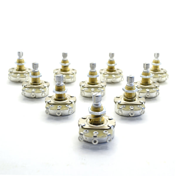 Alpha Potentiometer Brass Bushing A250K Audio Taper Pot