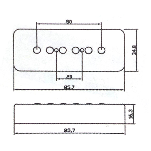 T90 Soapbar Alnico V Single Coil Pickup