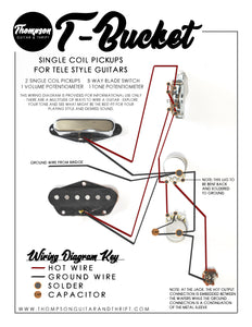 T-Bucket Single Coil Pickups Wiring Diagram