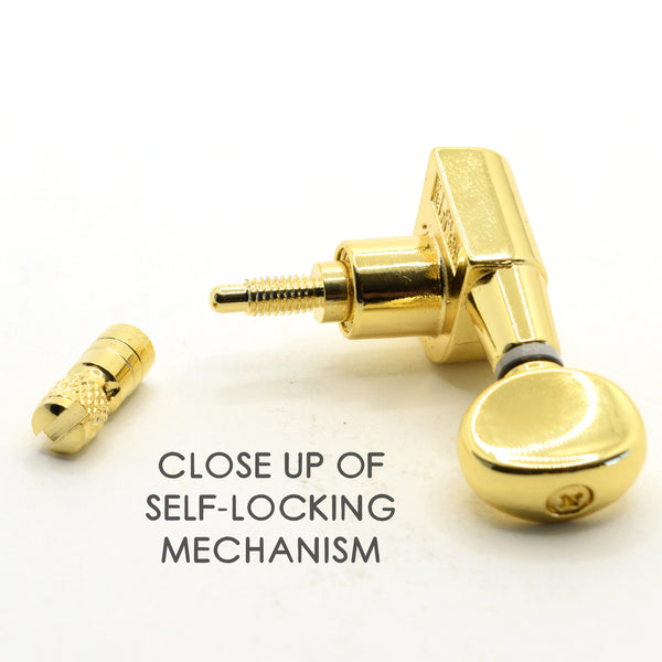 3x3 Gold Proline Self Locking Tuners Set of 6