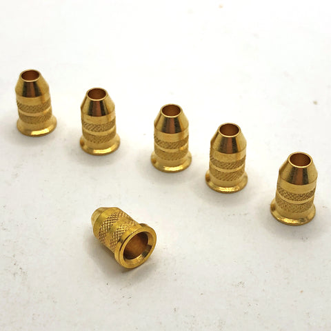 Gold Bullet String Ferrules Set of 6 (CLOSEOUT)